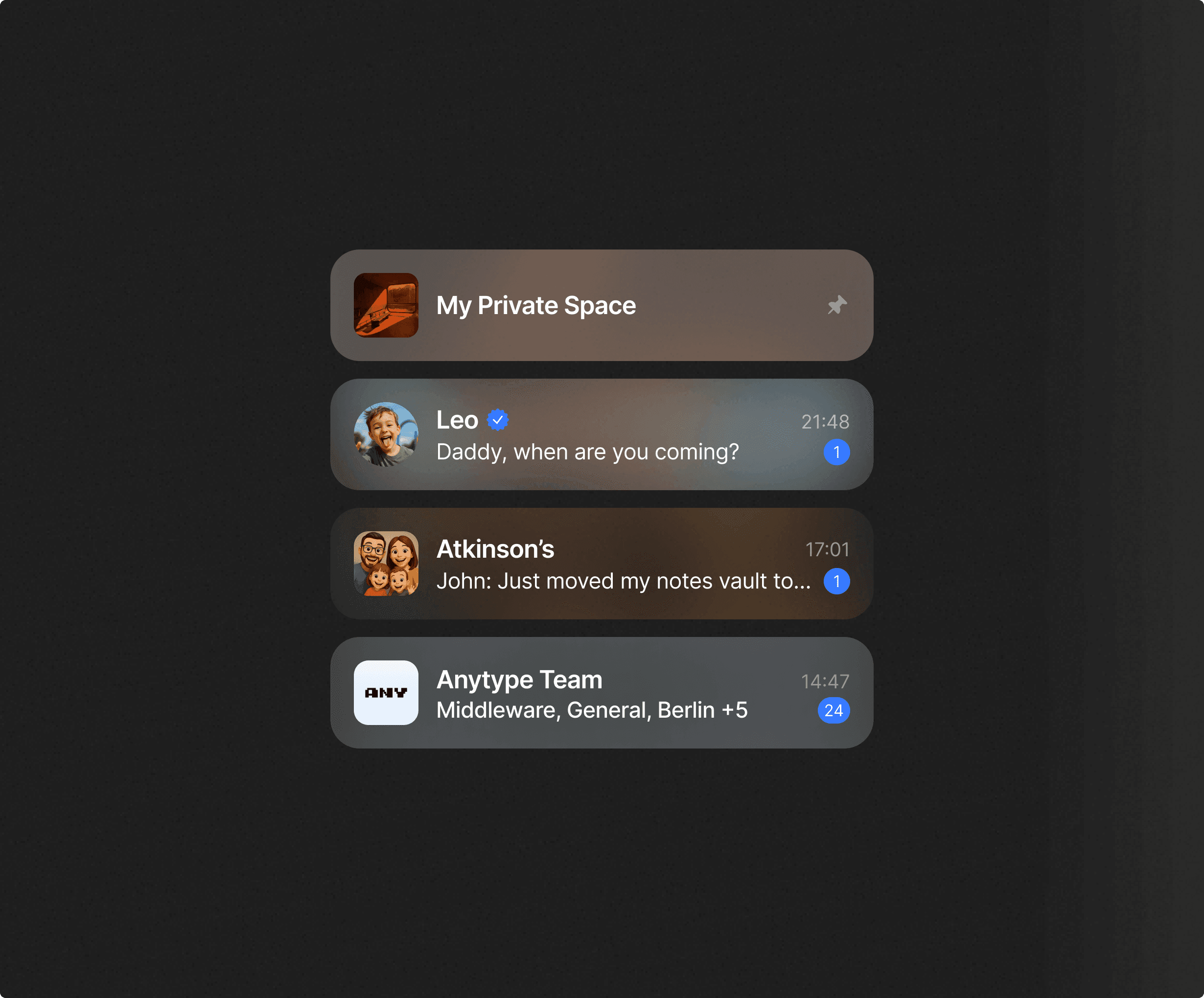 Anytype channels mobile